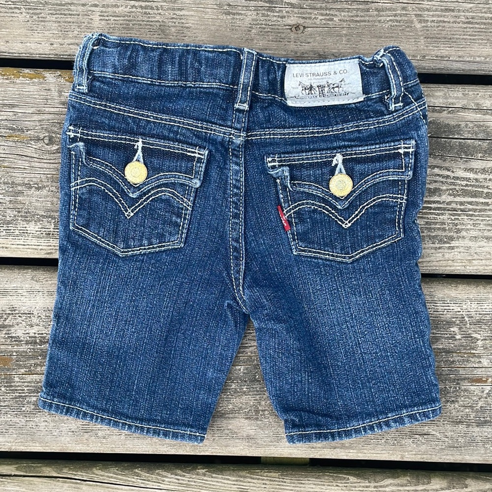 Levi’s Toddler Denim Jeans Shorts Red Tab